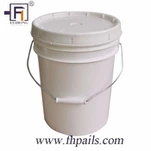 Pails de plàstic de 10 litres amb tapa de segell de goma per a l'oli de coco
