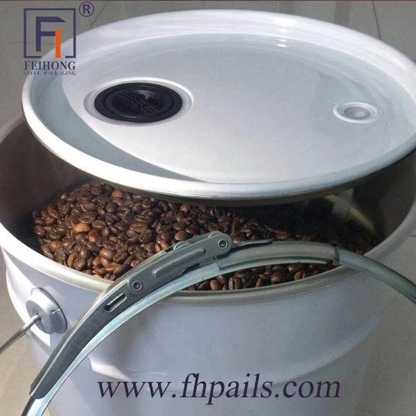 Food Grade Coffee Bean Storage 25 L Metal Pail
