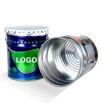 Cub rodó de ferro de metall galvanitzat de 15 litres per emmagatzemar greix